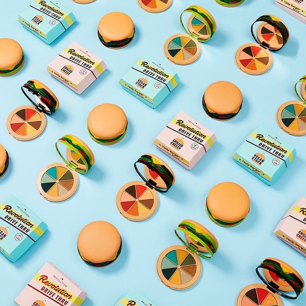 Tasty Burger Eyeshadow Palette Grilled Cheesy NIB - Picture 8 of 8